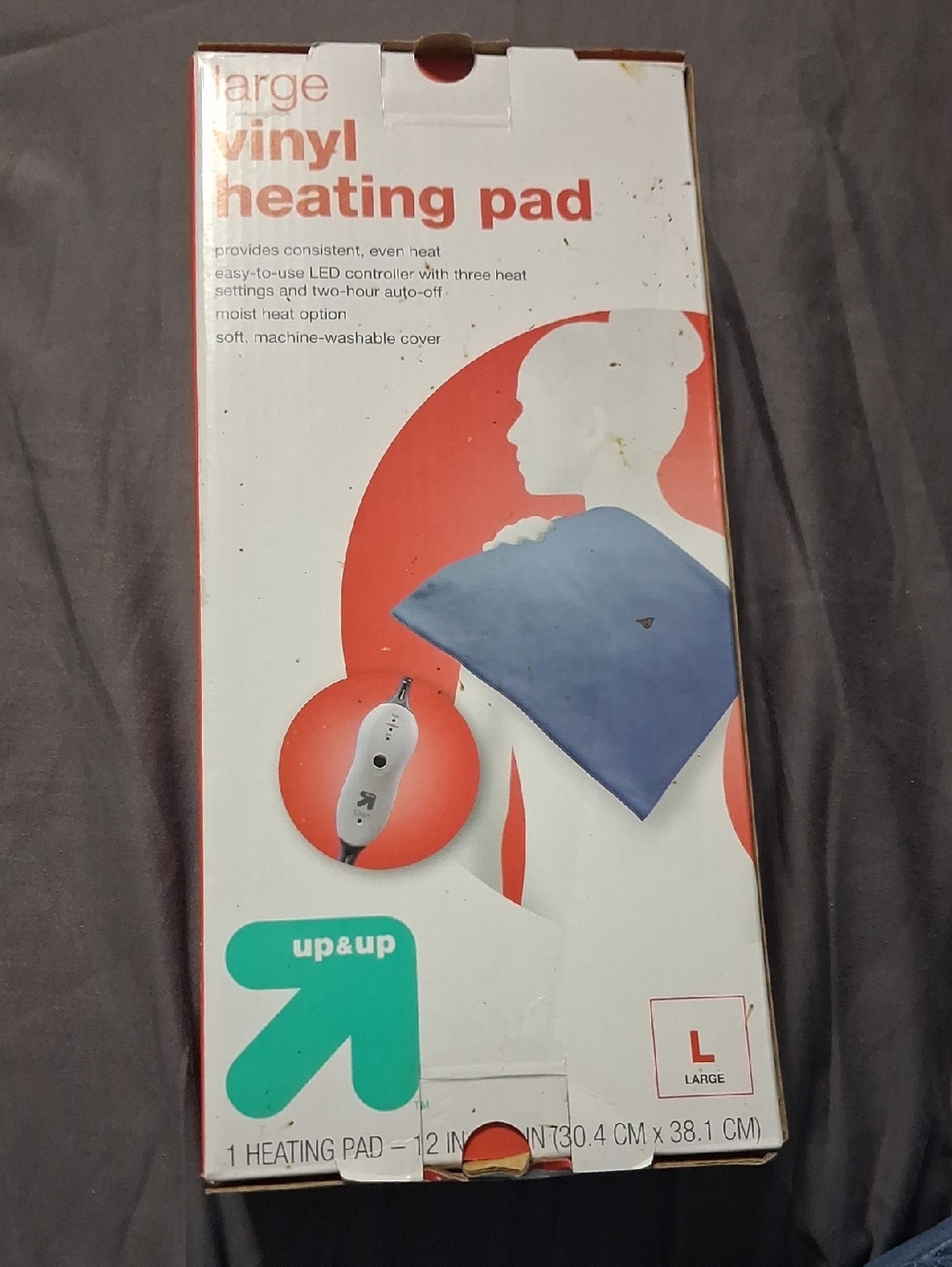 Target up&up Blue and White Vinyl Heating Pad